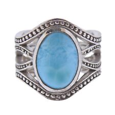 New MarahLago Zeta Sterling Silver Larimar Gemstone Ring $259