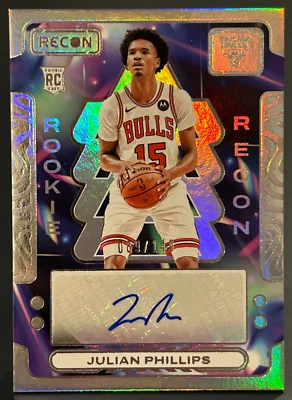 2023-24 Panini Rookie Recon Julian Phillips RRS-PHL Auto #/149 - Image 1 of 3