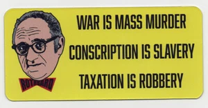 Murray Rothbard Zitat Aufkleber oder Magnet - Für eine neue Freiheit, Ethik der Freiheit - Bild 1 von 1