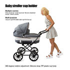 (Gray) Stroller Cup Holder Baby Milk Bottle Holder For Wheelchair WalkerBaby Str