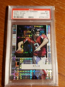 2008 Topps Letterman 25/25 Xfractor Matt Ryan Atlanta Falcons novato RC ¡PSA 10! - Imagen 1 de 5