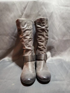 Pikolinos Women’s Gray Leather Knee-High Boots Size ~8 M - Picture 1 of 8