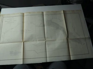 Antique Map "U.S. Coast Survey Sketch showing Lines of Deep Sea Soundings..." - Picture 1 of 1