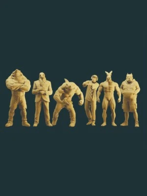 Resin 1/35 1/43 1/64 Animal Man Car Scene Props Model Doll Miniature Toys - Image 1 of 4