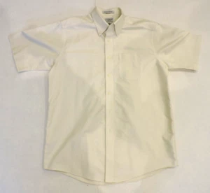 L.L. Bean Men's Short Sleeve Shirt Size 16-Reg Ivory in Color - Picture 1 of 7