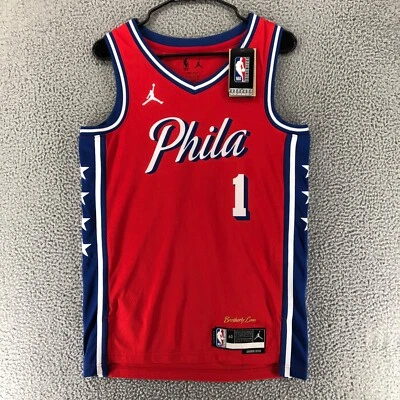 Camiseta Jordan Philadelphia 76ers James Harden NBA Statement roja para hombre talla XL Foto 1 de 4