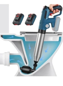 LikeCoo Tuffatore WC Elettrico Resistente - 2 PZ Batteria Stantuffo Elettrico Zoccolo... - Foto 1 di 7