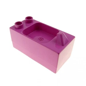 1x Lego Duplo Furniture Sink Dark Pink Washbasin Kitchen Bathroom 6019242 6473 - Picture 1 of 1