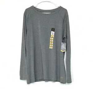Noble Outfitters | Womens Tug-Free L/s Crew Top | Color: Charcoal Gray | Size: X
