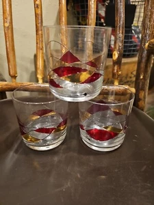 2 Vintage Drinking Barware Glasses Italy Handmade - Picture 1 of 9
