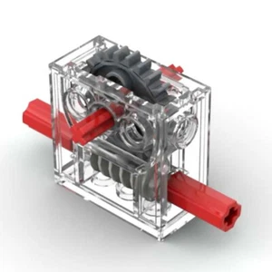 Lego compatible GEARBOX (technic,6588,block,gear,worm,axle,connector,car,motor) - Picture 1 of 3