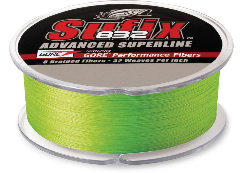 Sufix 832 Advanced Superline Braid 600 Yards Fishing Line -Lime- Pick Line Class - Image 1 of 1