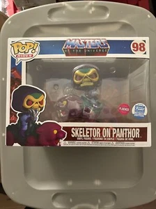Funko Pop! Rides: Masters of the Universe Skeletor on Panthor FLOCKED Exclusive - Picture 1 of 6