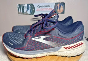 Brooks Adrenaline 21 Blu Rosso Scarpe Sneakers Uomo Taglia 10M - Foto 1 di 16