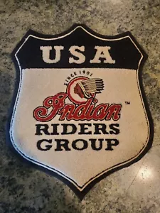 Patch posteriore gruppo INDIAN Motorcycles RIDERS GRANDE 12" ricamata loop toppa - Foto 1 di 4