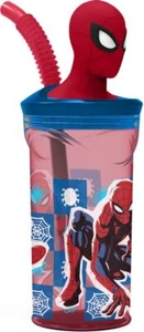 Spiderman Plastic Water Bottle For Kids 360 ML MARVEL - Picture 1 of 5
