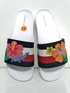 Tommy Hilfiger Hibiscus Slide Women's 11 Hawaiian Hibiscus - Picture 1 of 5