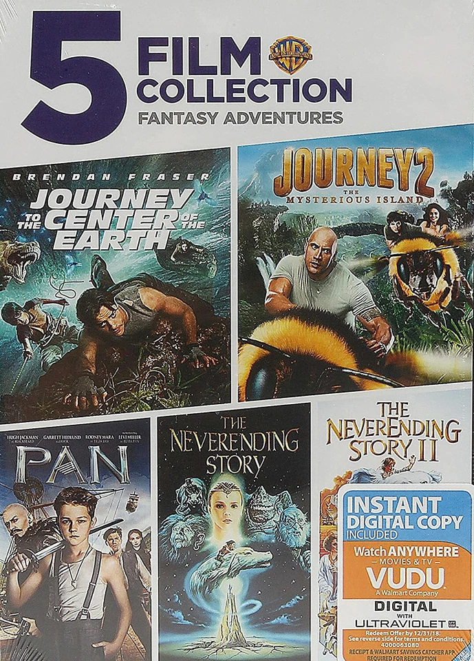 5 Film Collection  Fantasy Adventure (DVD) Neverending Story I & II / Pan / Jour - Image 1 of 1