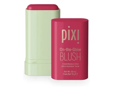 Pixi On the Glow Blush Hydrating Tinted Moisture Blush Stick Cheeks & Lips, Ruby - Image 1 of 4