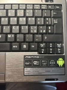 Acer Aspire One  Windows 7 Funzionante Da Resettare Con Caricatore - Foto 1 di 4