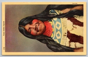Postkarte - Portrait einer indigenen Frau Yuma - Bild 1 von 2
