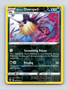 Hisuian Overqwil (90) 090/189 SWSH10: Astral Radiance NM Reverse Holo Pokémon Ca - Picture 1 of 2