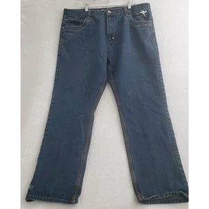 Coogi 69 Embroidered Jeans Mens 42X32 Blue Denim Straight Leg Relaxed Fit - Picture 1 of 11