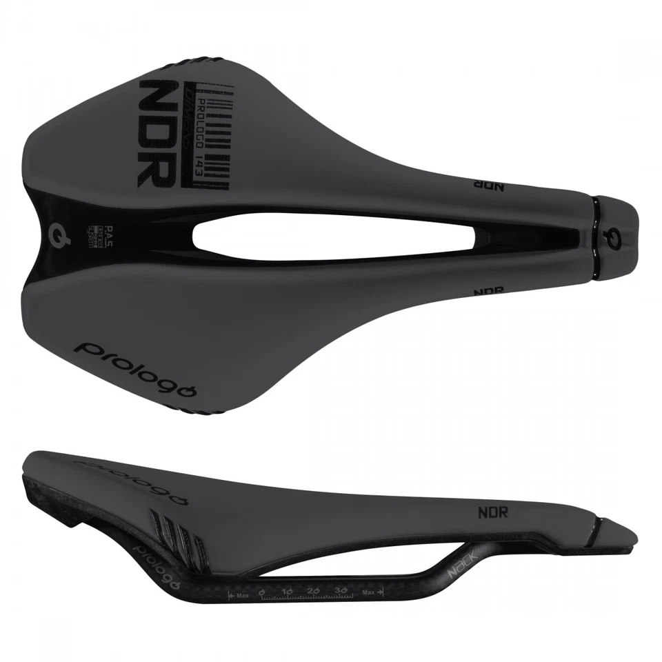 Sillín MTB Prologo Dimension NDR Nack Carbon 143 mm de ancho con PAS y nano carbono Foto 1 de 1