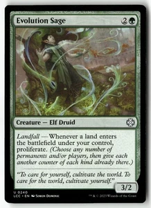 Evolution Sage U 240 sin lámina casi nuevo MTG Commander: The Lost Caverns of Ixalan Magic - Imagen 1 de 1