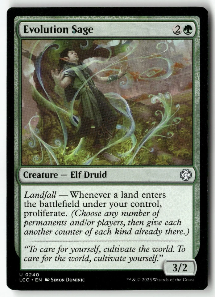 Evolution Sage U 240 Non-Foil NM MTG Commander: The Lost Caverns of Ixalan Magic - Image 1 of 1