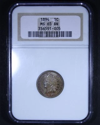 1894 Indian Head Cent - 1c NGC MS65 BN - Nice Coin! - Image 1 of 4
