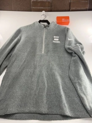 Nike WVU Fleece Pullover 1/2 Zip Men’s Size L Standard Fit - Image 1 of 4