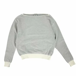 CHANEL Tops Women'S Coco Mark Apparel Long Sleeve Cut And Sew Clothing 38 Gray C - Picture 1 of 5