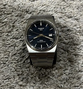 Tissot PRX Powermatic 80 Automatic Watch 40mm Blue Dial T137407A - Picture 1 of 7