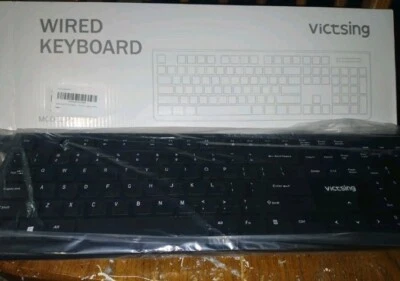  Victsing Wired Keyboard Model: PC206A Black Brand New  - Image 1 of 3