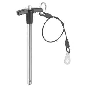 Quick Release Pin 1/3 Inch t Handle Ball Locking Pin with Push Button Lanyard... - Picture 1 of 6