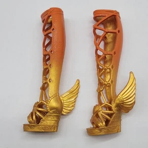Monster High Cleo De Nile 2023 Skulltimate Fearidescent Muñeca Zapatos Bota Dorada - Imagen 1 de 4