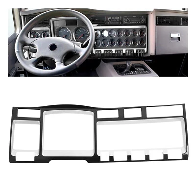 For Kenworth W900 T800 T660 T700 Dashborad Gauge Trim Panel Bezel Black - Image 1 of 4