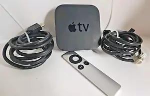 Apple TV A1169 Receiver Unit With Remote, Power Cord & HDMI Cord Tested (T152) - Picture 1 of 7