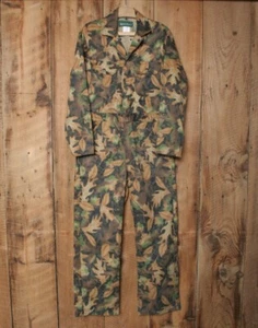 Vintage GANDER MOUNTAIN Kelly Cooper Camouflage Hunting Coveralls Sz. S - Picture 1 of 8