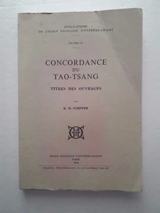 Concordance du Tao-Tsang titres des ouvrages par K. M. Schipper volume CII - Picture 1 of 1