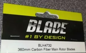 Hojas de rotor principal de fibra de carbono 360 mm BLH4732 nuevas - Imagen 1 de 2