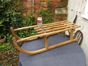 Vintage Holzschlitten DAVOS 90 cm lang - Bild 1 von 24