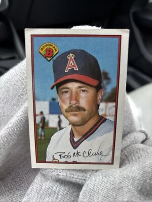 1989 Bowman BOB MCCLURE California Angels # 43 Autographed Baseball Card - Image 1 of 3