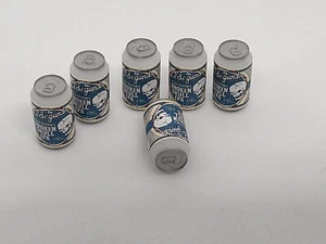 6 mini lattine di birra teschio rotto freddo pietra per action figure scala 1:12 WWE AEW - Foto 1 di 4
