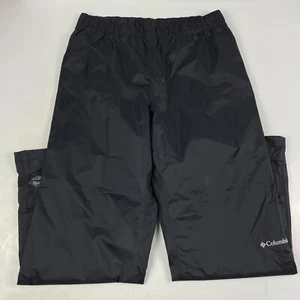 Columbia Pants Men 36 x 32 Black Omni-Tech Rain Straight Leg Hiking Ski Outdoors - Picture 1 of 12