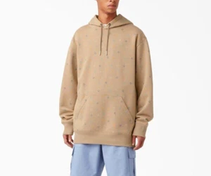 DICKIES Men's Pullover Hoodie DITSY PRINT - Desert Sand - Medium - NWT - Picture 1 of 1