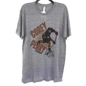 Corey Perry Dallas Stars American Apparel NHLPA Mens Womens T Shirt Gray L New - Picture 1 of 6