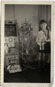 PHOTO ANCIENNE - VINTAGE SNAPSHOT - NOËL CADEAUX POUPÉE RAYNAL ÉPICERIE - Bild 1 von 1