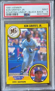 1991 Kenner Starting Lineup Ken Griffey Jr.BLACK BACK PSA 9 MINT POP 3 NONE HIGH - Picture 1 of 4